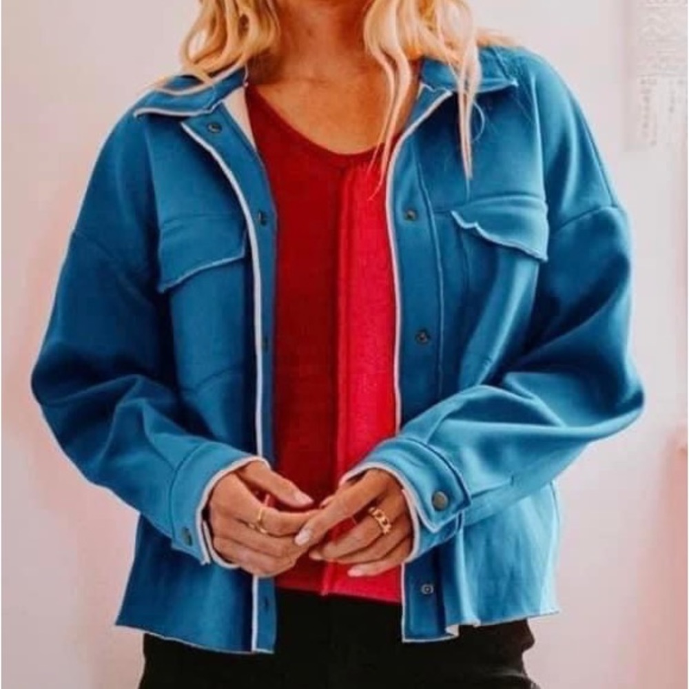 SHERPA JACKET lined.  TEAL.  Soft and warm NWT SML gameday COASTAL CAROLINA CCU